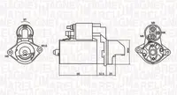 Electromotor (12v, 1,1kw) Chevrolet Aveo; Fiat Linea; Lancia Musa; Opel Agila, Astra H, Astra H Gtc, Combo, Combo Tour, Corsa C, Corsa D, Meriva A, Tigra; Suzuki Ignis Ii, Splash, Swift Iii 1.3d Dupa