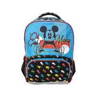 Ghiozdan clasele 1-4, 45x31x14 cm, negru multicolor, Mickie Mouse Pigna