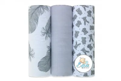 Set 3 scutece din bumbac 60x80 cm model No16