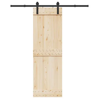 Gossi set feronerie pentru usa glisanta, negru, 183 cm, otel