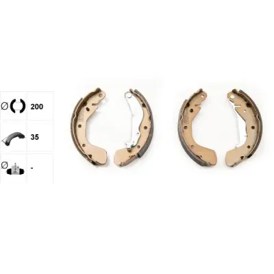 Set saboti frana TEXTAR 91062500