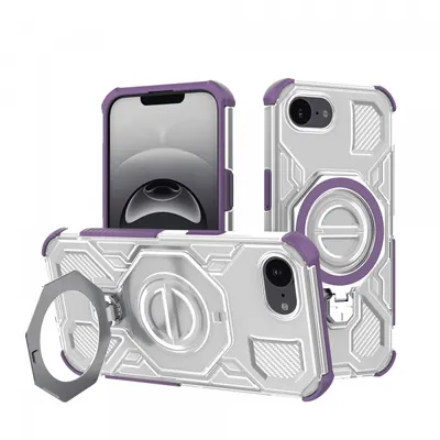 Husa pentru Apple iPhone 17e / 16e, Techsuit, Carbon Shield Pro, Mov