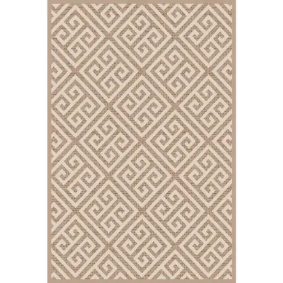 Covor Cappuccino Bej/Alb, Antistatic, 80 cm x 150 cm, 16063-10
