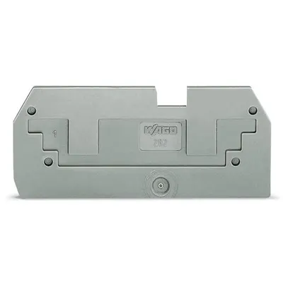 Step-down cover plate; 1 mm thick; in connection with 2-conductor 282-901 terminal blocks; orange