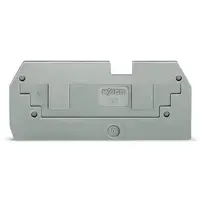 Step-down cover plate; 1 mm thick; in connection with 2-conductor 282-901 terminal blocks; orange