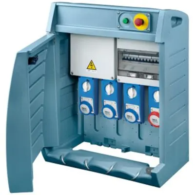 Organizator Q-Box 4 - With Supply Plug - Wired - 2 2p+e 16a + 2 3p+e 16 a - Ip55