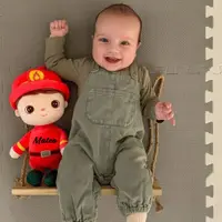 Papusica personalizata de plus Pompier