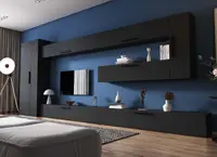 Living Pati 178 - Mobila Sufragerie Gri Antracit