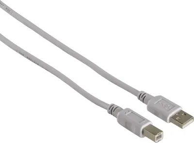 Cablu Hama - 34694, pentru imprimantă, USB-A/USB-B, 1.5m, gri