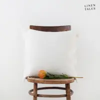 Față de pernă din in Linen Tales, 45 x 45 cm, alb