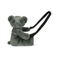 Ursulet din plus - geanta crossbody adorabila, 30 cm, Kaki