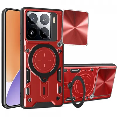 Husa pentru Xiaomi 15, Techsuit, CamGuard Pro, Rosie