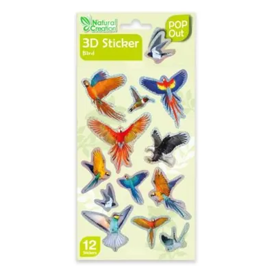 Abtibilduri 3D - Pasari, colectia Creatii Naturale