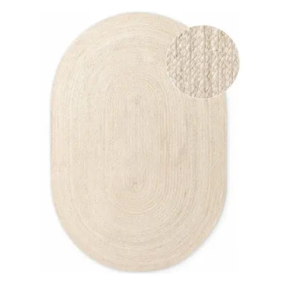 Covor în culoare naturală deschisă reversibil/țesut manual din iută 160x230 cm Braided – Hanse Home