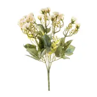 Buchet cu flori THEA 30 cm, textil, sintetic, alb