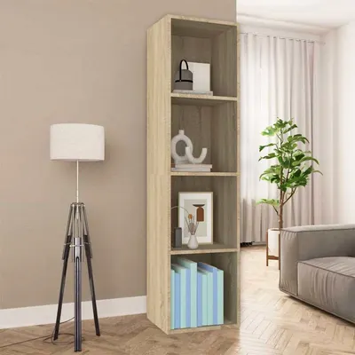 vidaXL Bibliotecă/Dulap TV, stejar sonoma, 36x30x143 cm lemn prelucrat