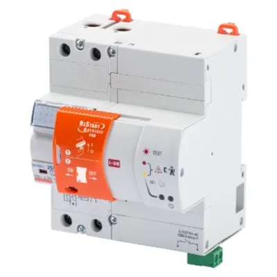 Restart With Autotest Pro - Coupled With Rccb's - 2 Poles - 63 a Type A[ir] Idn=0,03 a 230 V Ac - 5 Module En 50022
