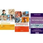 Pachet Bacalaureat 2026. Limba si literatura romana Ghid complet cu 72 teste, Matematica M2 Tehnologic si Informatica clasele 11-12, intensiv Pascal C