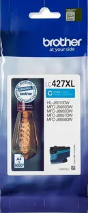 Cartuș de cerneală Brother - LC-427XLC, pentru MFC-J5955DW, Cyan