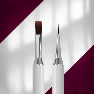 STALEKS EXCLUSIVE NBX-08/03 Pensulă dublă pentru gel – 10 mm / pensulă liner – 10 mm