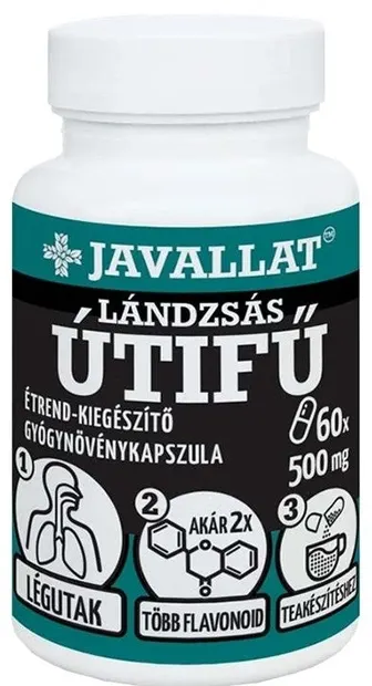 Pătlagină îngustă, 500 mg, 60 capsule, Javallat