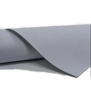 Sul autoadeziv din piele ecologica (imitatie piele) 75 CM x 250 CM GRI inchis cu textura
