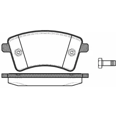 Set placute frana, frana disc REMSA 1351.00