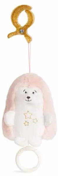 Jucarie muzicala Amek Toys - Arici, roz, 14 cm