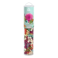 Set constructie Plus-Plus, tub 240 piese, Botanica Mix, culori botanice
