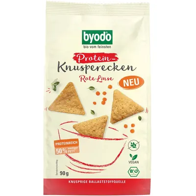 Mini Crackers Proteici cu Linte Rosie fara Gluten Ecologici/Bio 90g