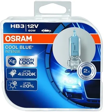 Becuri auto Osram - HB3, 9005CBI, Cool Blue Intense