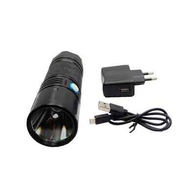 Lanterna metalica led 3 acumulatori litiu L18650