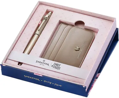 Set stilou Sheaffer 100 - Emily in Paris, cu portcard și documente