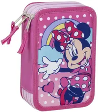 Penar cu rechizite Cerda Minnie - Giotto, 3 fermoare