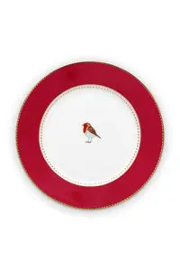 Farfurie din porțelan, Pip Studio, Red, 17cm, colecția Love Birds