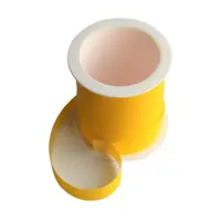 Minirolă rafie sintetică galben 10m x 10mm