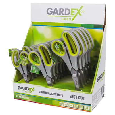 Foarfeci universale Gardex – Easy Cut GX, cu acoperire titan, 18 bucăți