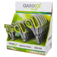 Foarfeci universale Gardex – Easy Cut GX, cu acoperire titan, 18 bucăți