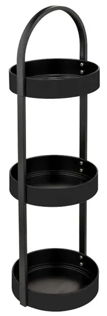 Raft de baie Wenko - Dongo, 3 nivele, negru mat