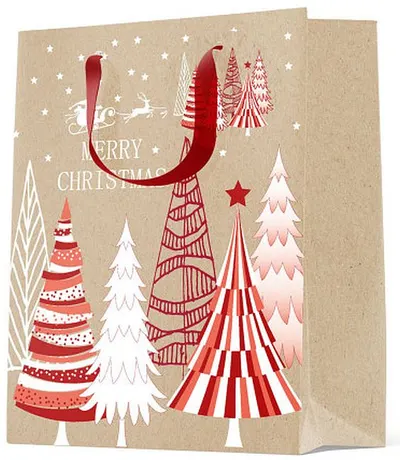 Punga cadou S. Cool - Christmas Trees, L