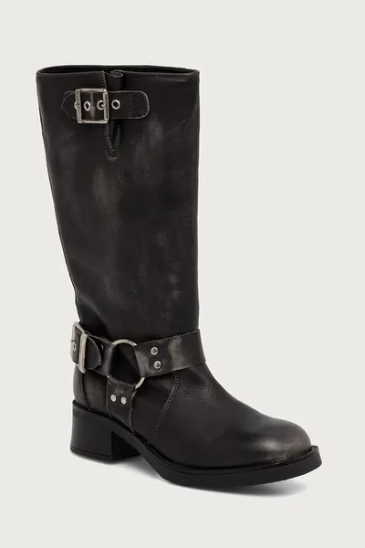 Steve Madden cizme de ofițer pentru femei din piele Beau