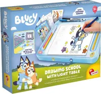 Set creativ Lisciani Bluey - Școală de desen + tablă LED