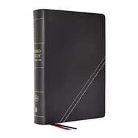 KJV, Word Study Reference Bible, Bonded Leather, Black, Red Letter, Comfort Print