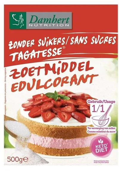 Îndulcitor de patiserie fără zahăr artificial, 500 g, Damhert