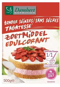 Îndulcitor de patiserie fără zahăr artificial, 500 g, Damhert