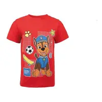 Tricou baieti, 100% bumbac, rosu, Paw Patrol, Play all Day
