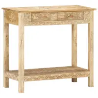 Gossi masa consola, 80 x 35 x 74 cm, lemn masiv de mango