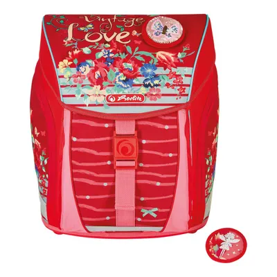Ghiozdan neechipat FiloLight, 38x32x22cm, Herlitz Vintage Love