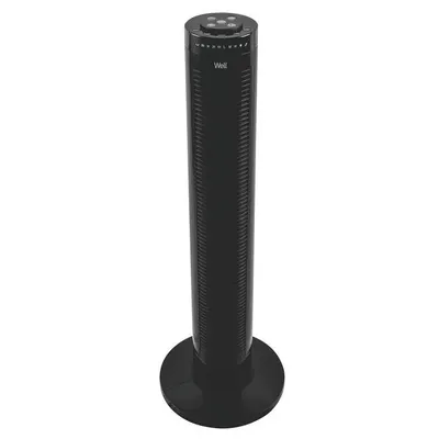 Ventilator turn 81cm, 45W, telecomanda, negru, Well Glacial FAN-TOWER-GLACIAL-WL / 5948636046465