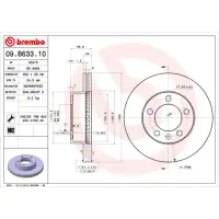 Disc frana BREMBO 09.B633.10
